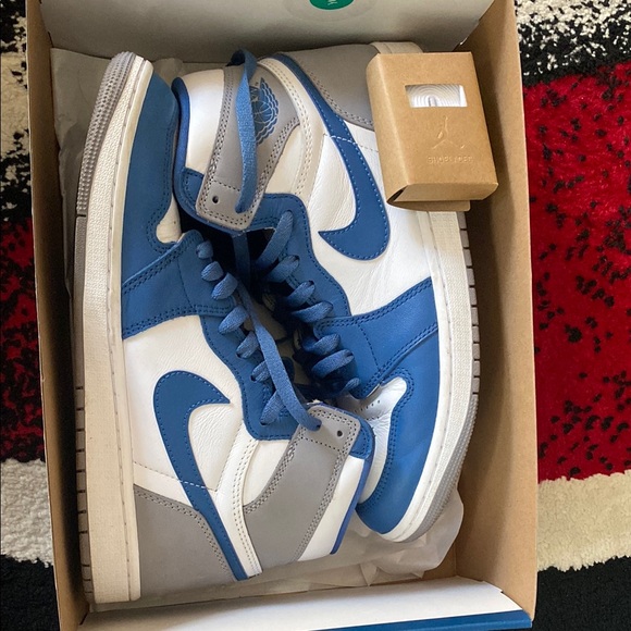 Nike Other - Nike Blue and White Sneakers High-Top Classic
